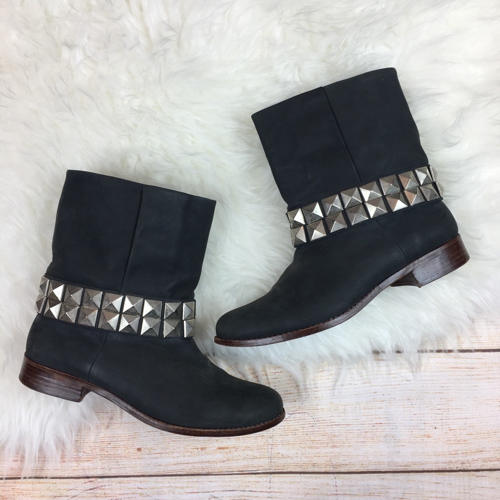 Candela NYC studded robin black leather boot 5